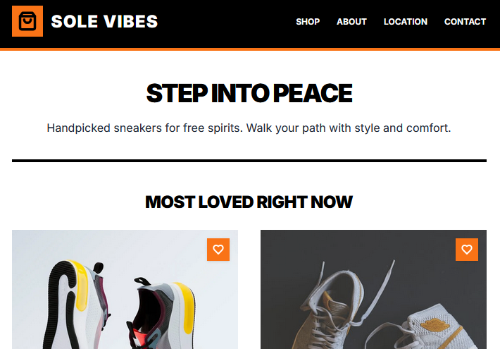 Demo-Vorschau: Urban Sneakershop